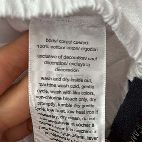 Tommy Hilfiger Jeans Crop Badge Tee White M - Picture 7 of 8